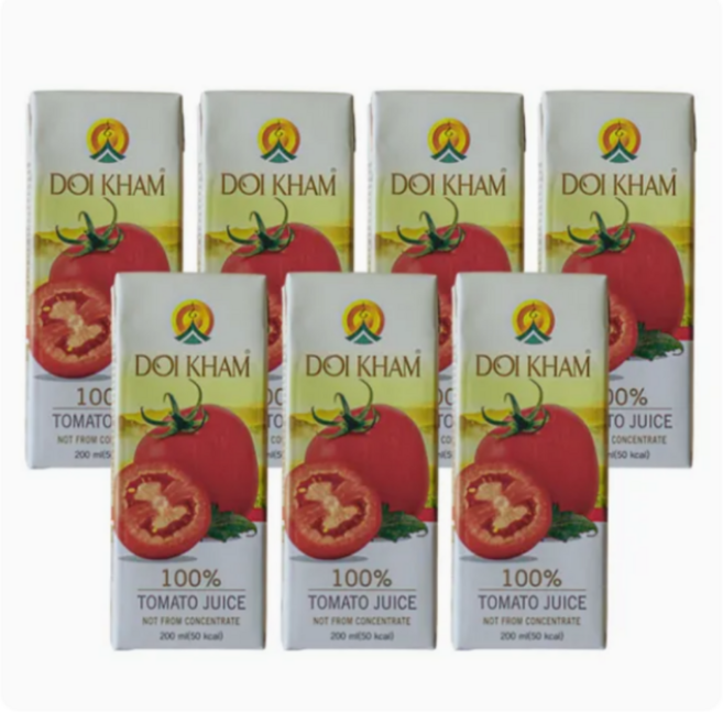도이캄 착즙 99% 토마토 주스, 200ml, 48개
