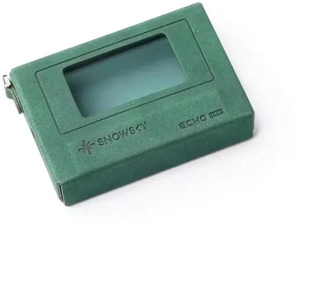호환 Fiio SnowSky ECHO 미니 MP3 플레이어 보호 케이스 휴대용 음악 플레이어 휴대용 PU 레트로 커스텀, 01 Green