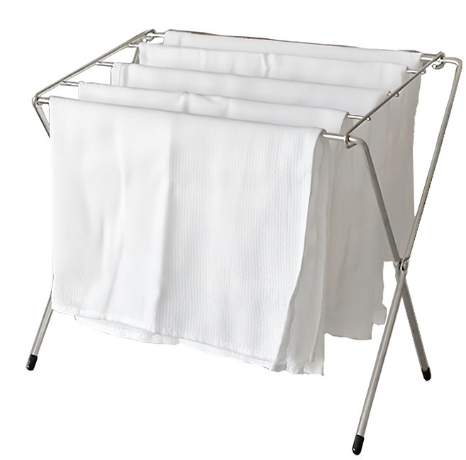 키친아트 스탠드 접이식 행주 건조대, 실버