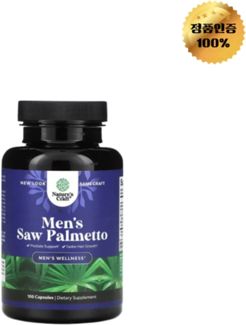 Natures Craft 남성용 쏘팔메토 캡슐 100정, 60 개, 1개 - 쿠팡