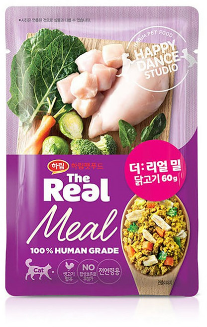더리얼 밀 캣 닭고기 (60g x 10개) 고양이 화식 습식파우치 습식사료, 밀 캣 닭고기 60g x 10개, 60g