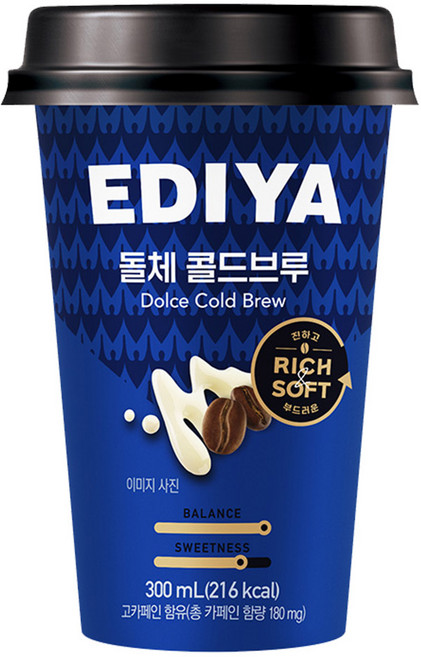 이디야 컵커피 돌체 콜드브루, 300ml, 10개