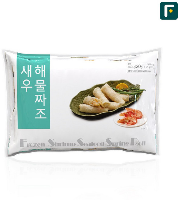 펀쿡 새우 해물짜조 스프링롤, 1개, 400g