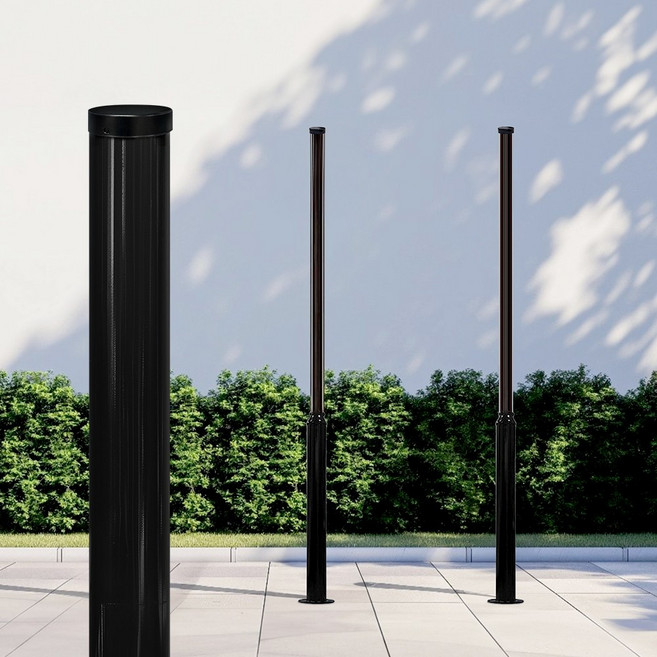 가로등 기둥 설치 종류 태양광 전기 조명등 폴대 기본 기둥 블랙 3m, 블랙(3M)76-48