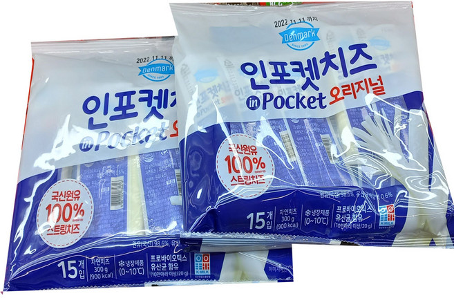 덴마크 인포켓치즈300g 아이스포장, 300g, 2개