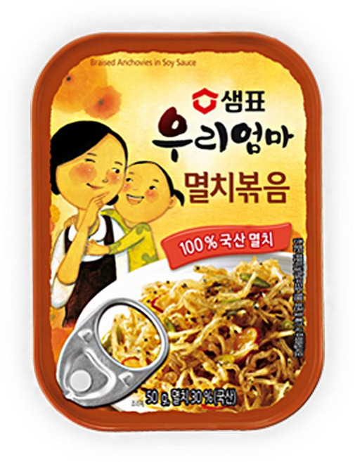 샘표 우리엄마 멸치볶음, 50g, 3개