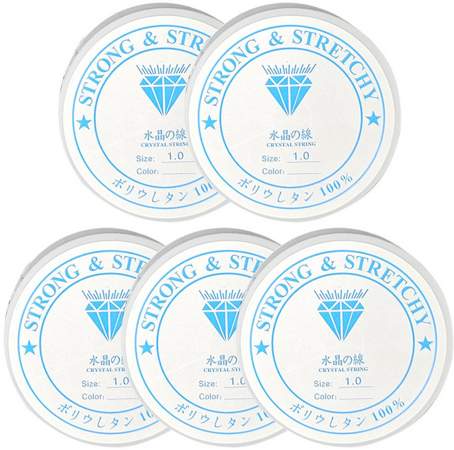 삼팔공스튜디오 악세서리 비즈 공예 팔찌 목걸이 반지 만들기 재료 스트링 우레탄 줄