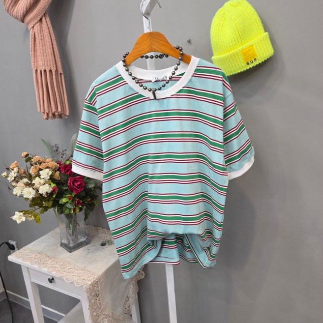 비키 단가라 반크롭 반팔티