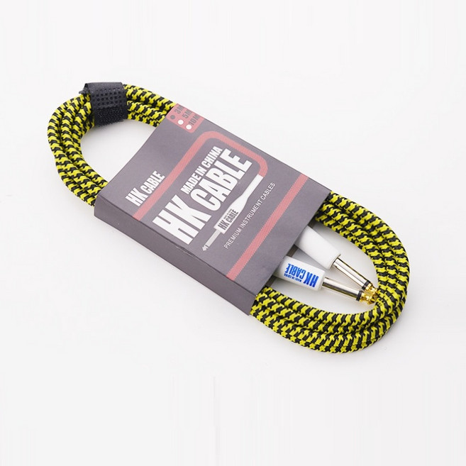 주닉스 HK-3M 기타 케이블 일렉 HK 케이블 3m 일자, PVC블랙, 1개