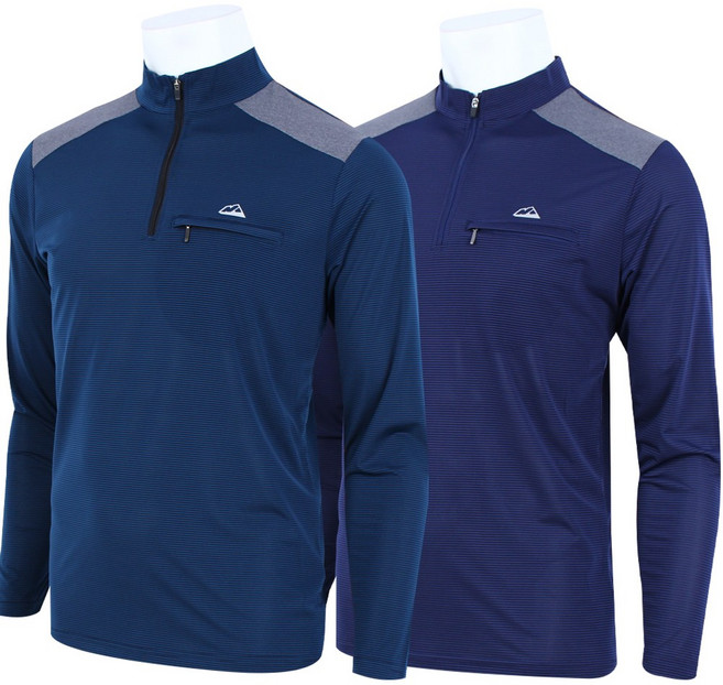 2장 [더빅보스] 여름 남성용 BB 냉감 반집업 쿨티 _ 자외선 차단 긴팔티 등산티 작업복 티셔츠 쾌적 쿨 아웃도어 B2334