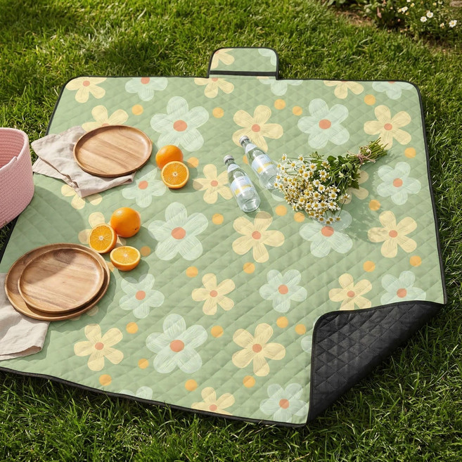 두꺼운 업그레이드 피크닉매트 방수 방습 내마모 캠핑 돗자리 휴대용 대형, 스타일B