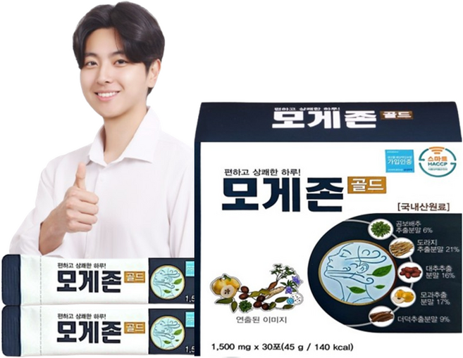 26년 NEW 목관리식품 모게존 골드 국내산 곰보배추 도라지 더덕 모과 고농축 추출분말스틱, 30개, 1.5g