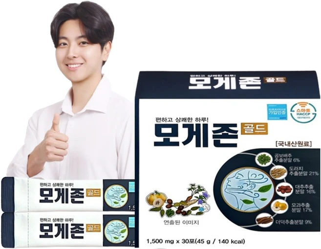 26년 NEW 목관리식품 모게존 골드 국내산 곰보배추 도라지 더덕 모과 고농축 추출분말스틱, 30개, 1.5g - 쿠팡