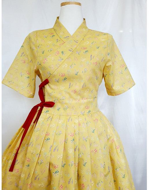 땅의 정원 철릭 원피스(반팔) 생활한복 개량한복 사이즈 추가 가능 빅사이즈 이리스