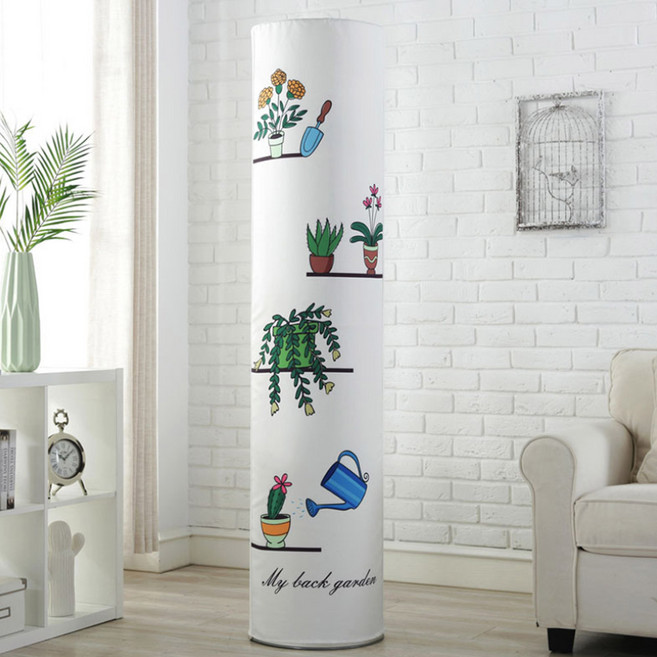 리예 3중직 에어컨커버 벽걸이 스탠드 스판 암막원단, 가든