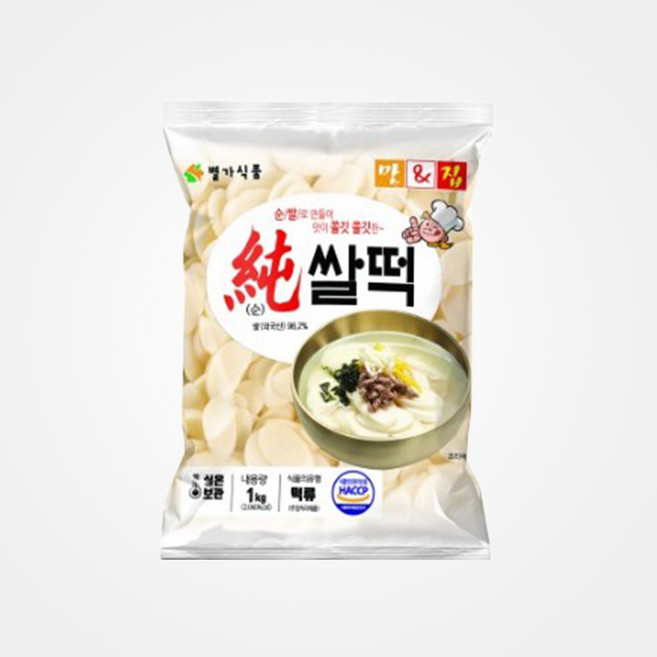 별가식품 떡국 떡, 1개, 1kg
