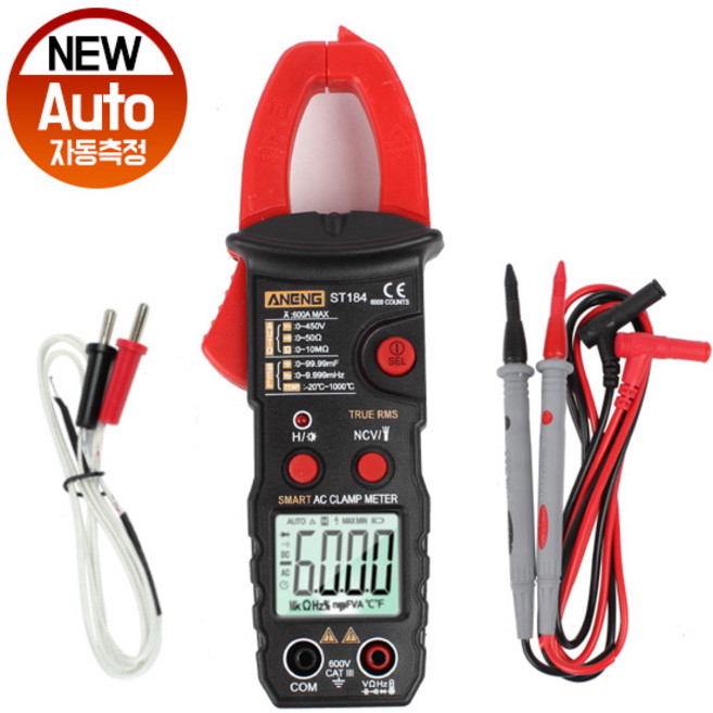 세인티에프 오토 후크메타 전류 전압 테스터기 ST-184, 1개