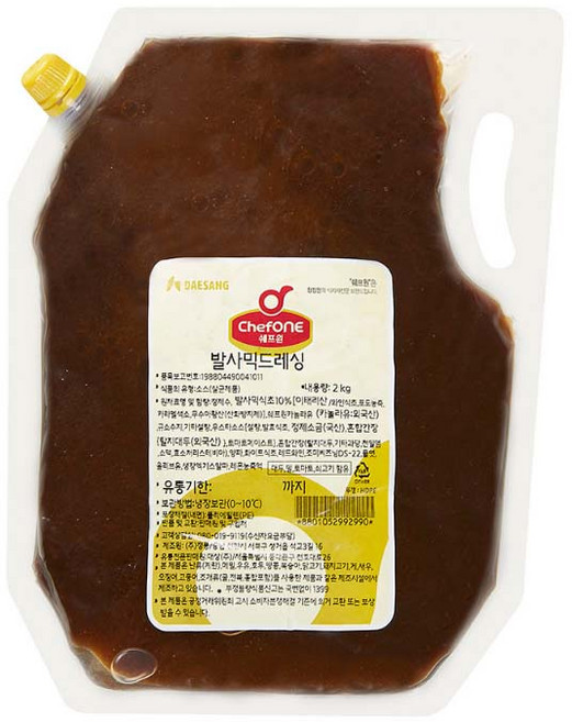 쉐프원 발사믹 드레싱, 2kg, 2개