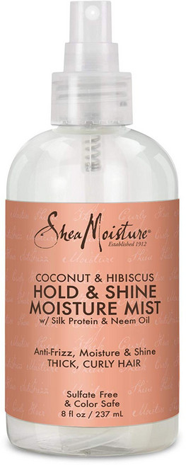 Shea Moisture 코코넛 & 히비스커스 홀드 & 샤인 미스트, 236ml, 1개