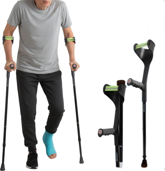 조인메이드 보행보조 팔꿈치 엘보 클러치 접이식 목발, 1개