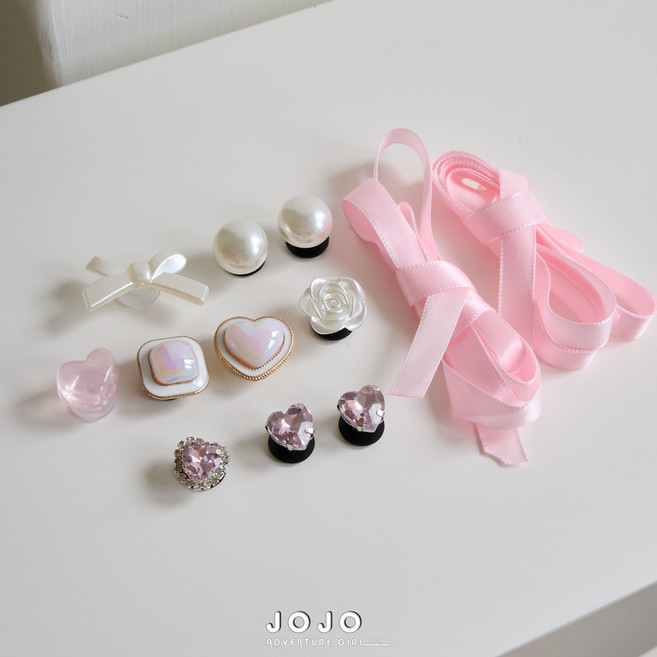 JOJO 芭蕾公主風 洞洞鞋裝飾扣組