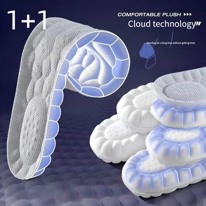 zhenyuezu 1+1 푹신한 신발 깔창