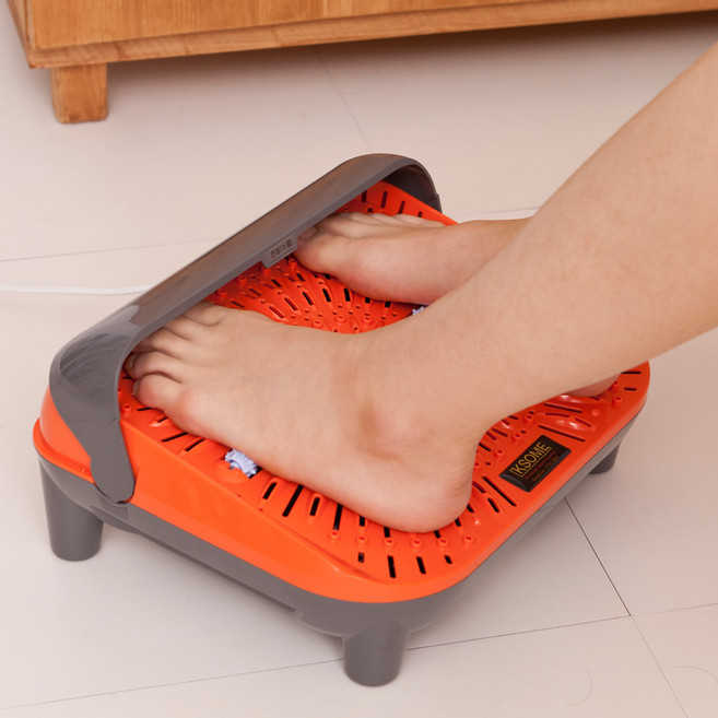 발온풍기 발히터 발온열기 발난로 선풍기겸용/사계절용/발선풍기/회전형 지압롤러/발마사지, 주황, 발냉온풍기