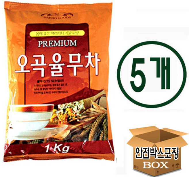 대호 오곡율무차, 1kg, 1개입, 5개