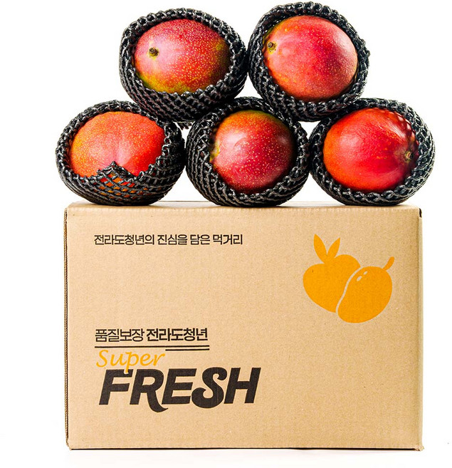 프리미엄 당도선별 페루 애플망고, 1개, 4kg(8-10수)