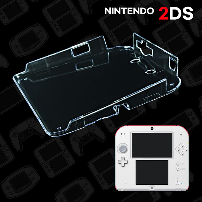2DS 크리스탈 이다수 하드보호 커버, 1개, 투명케이스