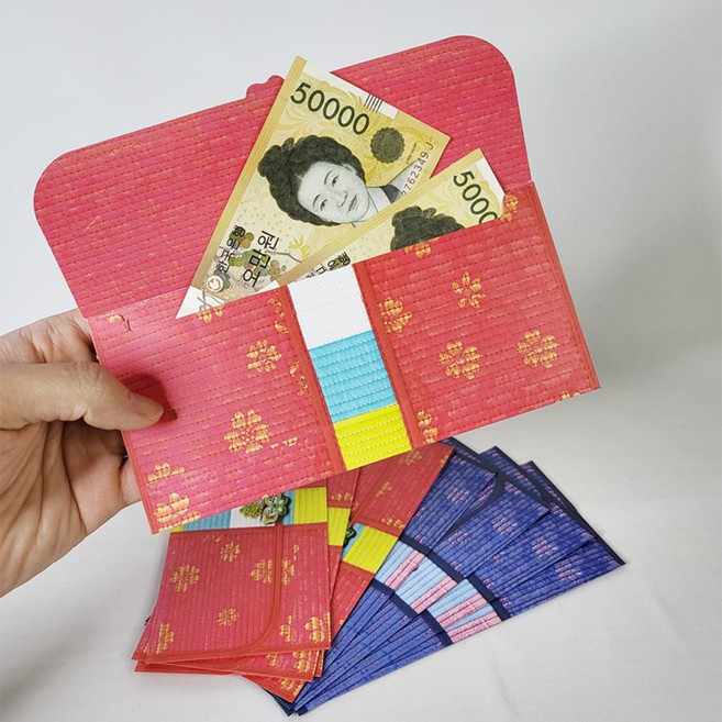 로수어 명절 색동지갑 새뱃돈 용돈 봉투, 30장