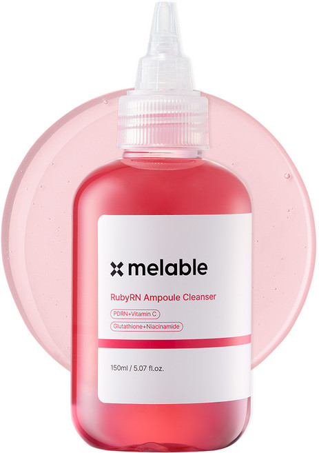 메라블 루비알엔 약산성 PDRN 기미 미백 앰플 클렌저, 1개, 150ml