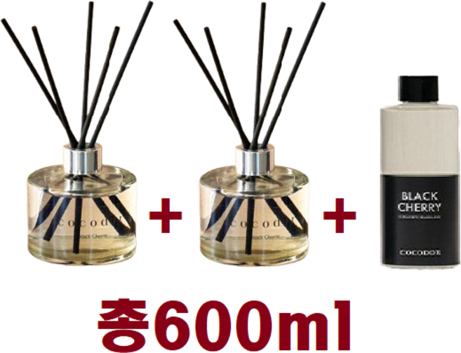 아리마켓 코코도르 디퓨저+리필액 세트, 2개, 200ml, 북스토어인더우드
