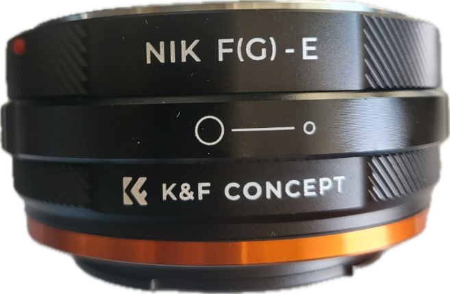케이앤에프컨셉 렌즈변환 어댑터 NIK(G)-E IV PRO 니콘 F 호환, 1개
