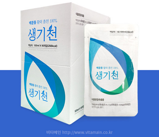 경방신약 생기천 (기력회복 맥문동 인삼 사양벌꿀), 1개, 10개입, 100ml
