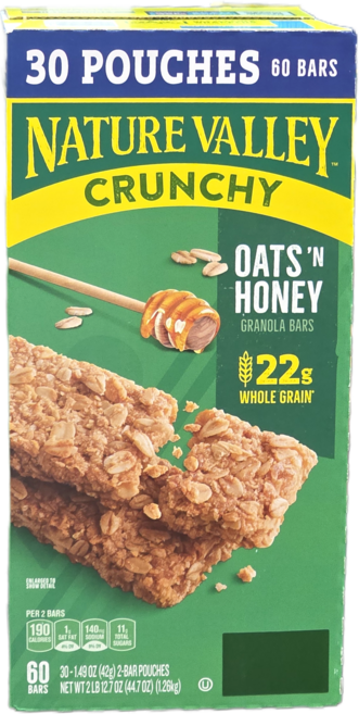 네이처밸리 에너지바 간편간식, 42g, 30개