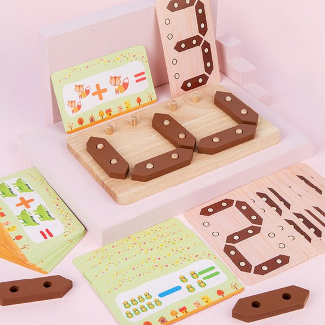 유아수학 교육숫자카드 시간교육 보드게임 디지털 숫자 유아교구 수학습놀이 수학교구 W081, 단품, 1개