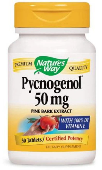 Nature's Way Pycnogenol 50 mg 네츄럴 웨이 피크노제놀 50mg 소나무껍질 추출물 30정 - 쿠팡