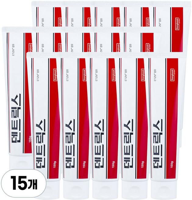 9위 - 동국제약 덴트릭스 치약 에티즘 함유, 150g, 15개