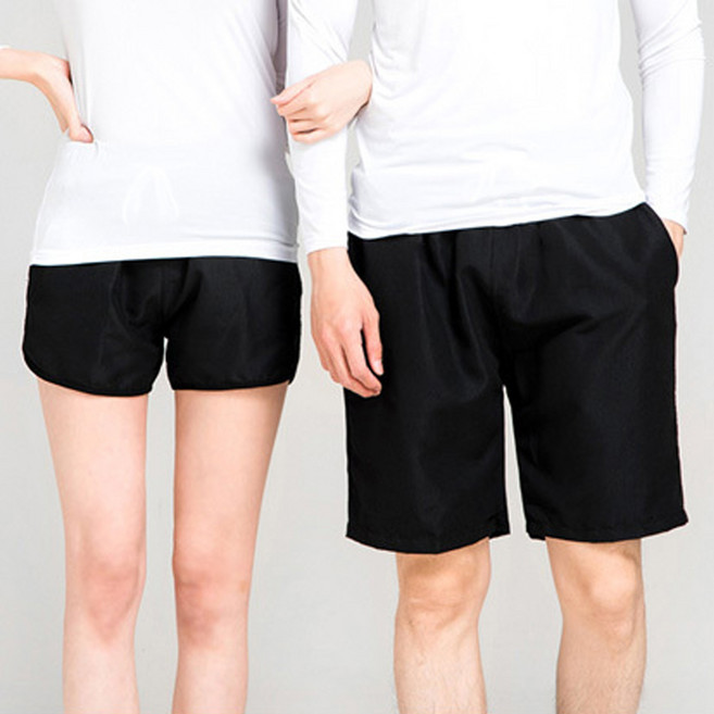 이라인 남녀 비치바지 블랙홀(F~XXXL) 커플 수영 반바지