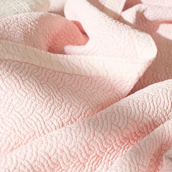 부드러운 호주산 양모 100% 60수 순면 사계절용 여름 골든울 스프레드 패드 1인용 2인용, 핑크