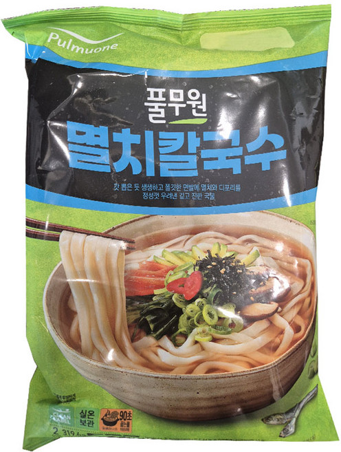 풀무원 멸치칼국수 2인분, 319.6g, 1개