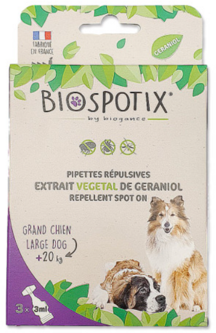 (대형견 소형견) 몸에 바르는 강아지 해충방지제 해충 기피제, 3개