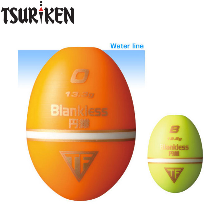 쯔리겐 블랭크레스 원추 오렌지 구멍찌 벵에 감성돔찌, 1호-012596, 1개