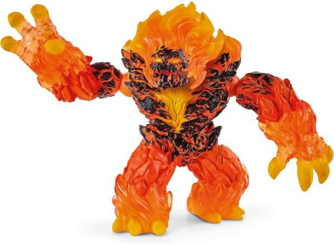 슐라이히 Schleich Eldrador 창조물 신화 속의 용암 괴물 Firey Lava World 자세를 바꿀 수 스매셔 판타지 액션 피규어 팔과 턱 과 을 내구성 뛰어난 키
