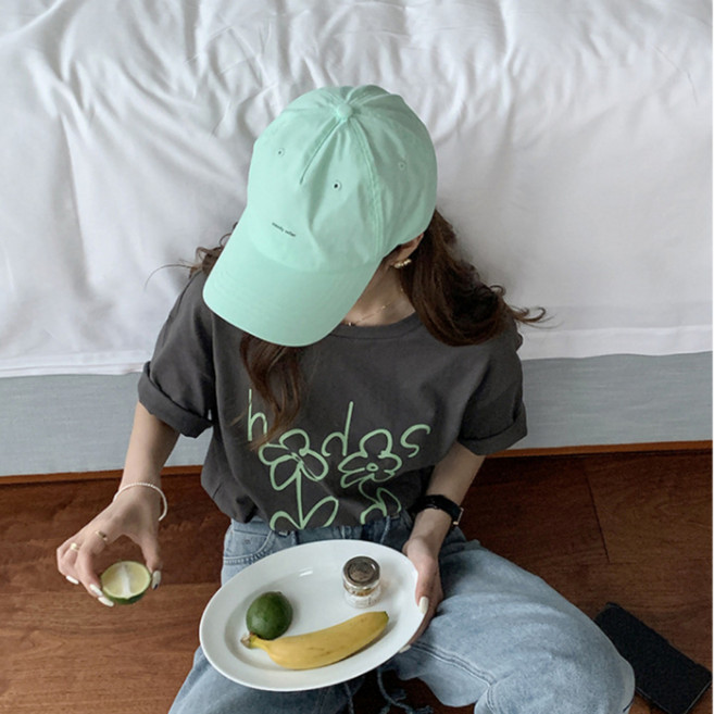 여성 파스텔톤 볼캡 야구 모자