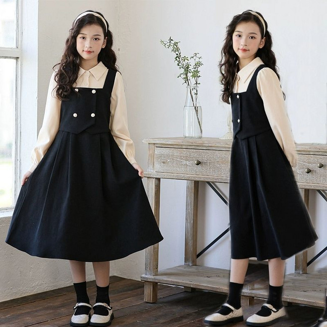 아짱 연주 콩클 원피스 여아 주니어 플리츠 정장 하객룩 원피스 콩쿨룩