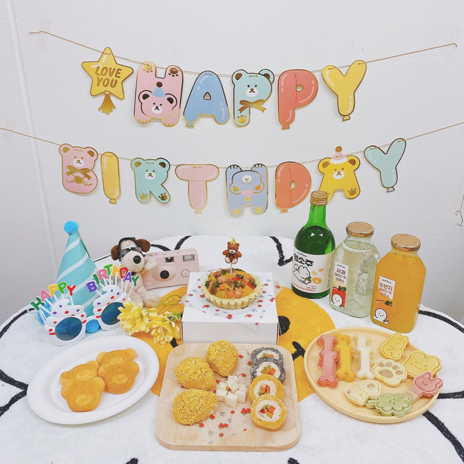 [코카COCA] 강아지생일파티 생일상 수제간식7종세트 강아지수제미니케이크 주문제작, 1세트, 1kg, 강아지생일상 수제간식7종세트