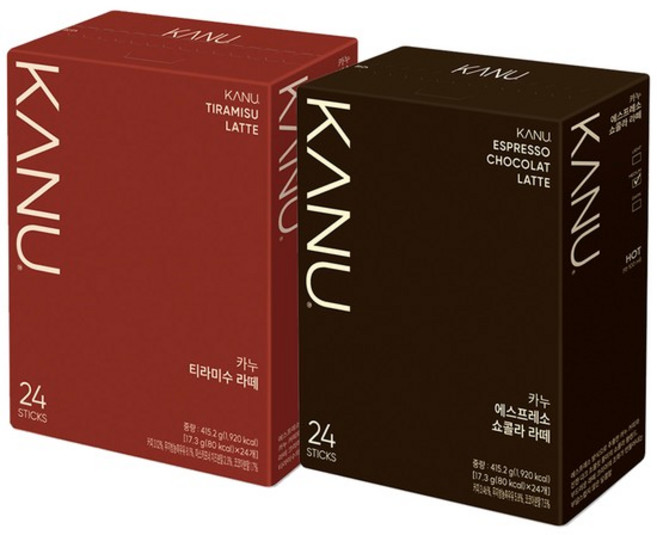 맥심 카누 티라미수라떼24T+쇼콜라라떼24T