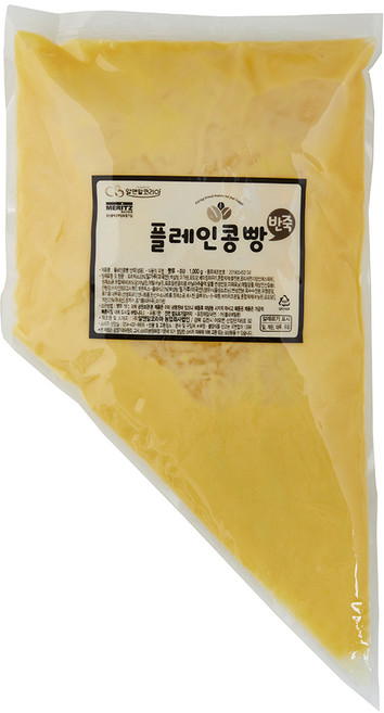 커피콩빵 반죽 1kg 플레인맛 홈베이킹 카페 디저트, 1개